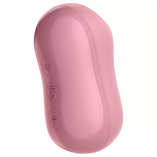 Satisfyer Cotton Candy - léghullámos csikló vibrátor (korall)