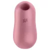 Satisfyer Cotton Candy - léghullámos csikló vibrátor (korall)