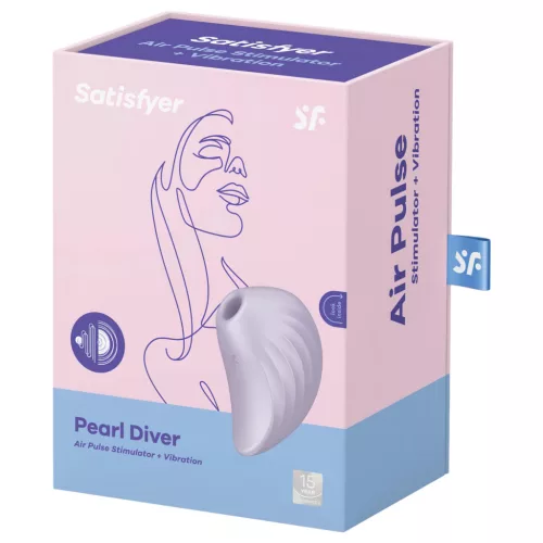 Satisfyer Pearl Diver - léghullámos csikló vibrátor (viola)