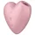 Satisfyer Cutie Heart - akkus léghullámos csikló vibrátor (pink)