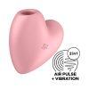 Satisfyer Cutie Heart - akkus léghullámos csikló vibrátor (pink)