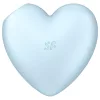 Satisfyer Cutie Heart - akkus léghullámos csikló vibrátor (kék)