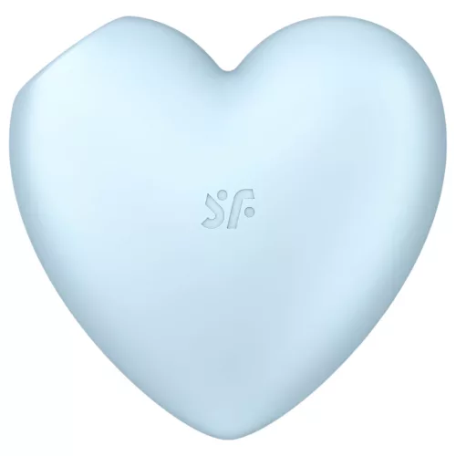 Satisfyer Cutie Heart - akkus léghullámos csikló vibrátor (kék)