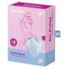 Satisfyer Cutie Heart - akkus léghullámos csikló vibrátor (kék)