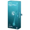 Satisfyer Plug & Play - akkus anál vibrátor és péniszgyűrű (kék)