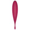 Satisfyer Twirling Pro - okos 2in1 csikló vibrátor (piros)