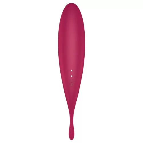 Satisfyer Twirling Pro - okos 2in1 csikló vibrátor (piros)