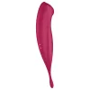 Satisfyer Twirling Pro - okos 2in1 csikló vibrátor (piros)