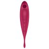Satisfyer Twirling Pro - okos 2in1 csikló vibrátor (piros)