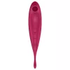 Satisfyer Twirling Pro - okos 2in1 csikló vibrátor (piros)