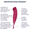 Satisfyer Twirling Pro - okos 2in1 csikló vibrátor (piros)