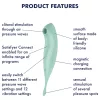 Satisfyer Twirling Pro - okos 2in1 csikló vibrátor (menta)