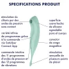 Satisfyer Twirling Pro - okos 2in1 csikló vibrátor (menta)