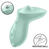 Satisfyer Exciterrr - forgó gyöngyös csikló vibrátor (zöld)
