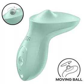   Satisfyer Exciterrr - forgó gyöngyös csikló vibrátor (zöld)