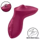 Satisfyer Exciterrr - forgó gyöngyös csikló vibrátor (piros)
