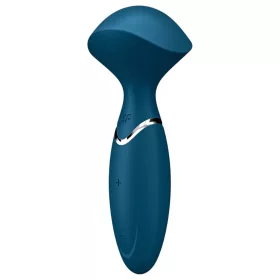   Satisfyer Mini Wand-er - vízálló masszírozó vibrátor (kék)