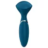 Satisfyer Mini Wand-er - vízálló masszírozó vibrátor (kék)
