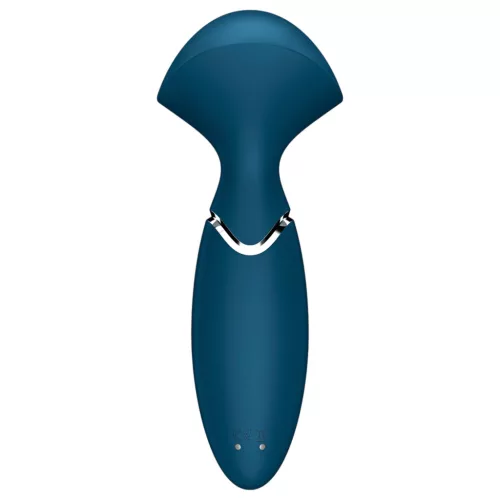 Satisfyer Mini Wand-er - vízálló masszírozó vibrátor (kék)