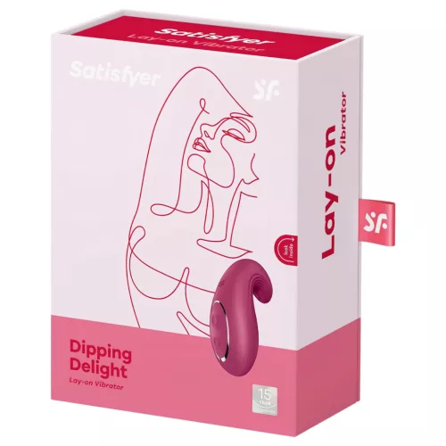 Satisfyer Dipping Delight - akkus csikló vibrátor (piros)