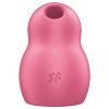 Satisfyer Pro To Go 1 - akkus, léghullámos csiklóizgató (piros)