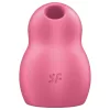 Satisfyer Pro To Go 1 - akkus, léghullámos csiklóizgató (piros)