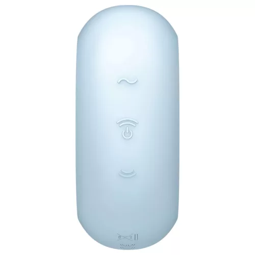 Satisfyer Pro To Go 3 - akkus, léghullámos csiklóizgató (kék)