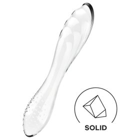 Satisfyer Dazzling Crystal 1 - kétvégű üveg dildó (átlátszó)   Satisfyer Dazzling Crystal 1 - kétvégű üveg dildó (átlátszó)