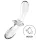 Satisfyer Double Crystal - kétvégű üveg dildó (átlátszó)