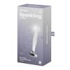 Satisfyer Sparkling Crystal - bordázott üveg dildó (átlátszó)
