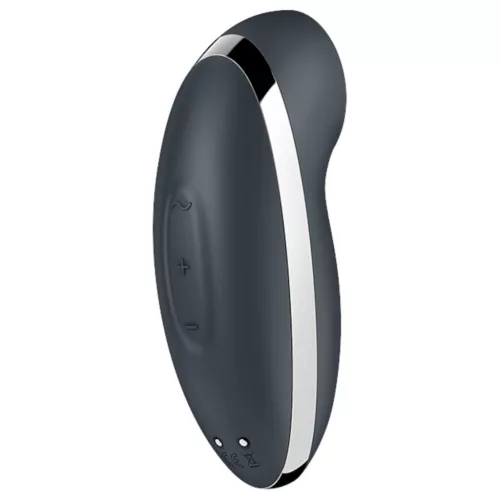 Satisfyer Tap & Climax 2 - 2in1 csikló vibrátor (szürke)
