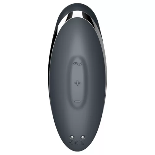 Satisfyer Tap & Climax 2 - 2in1 csikló vibrátor (szürke)