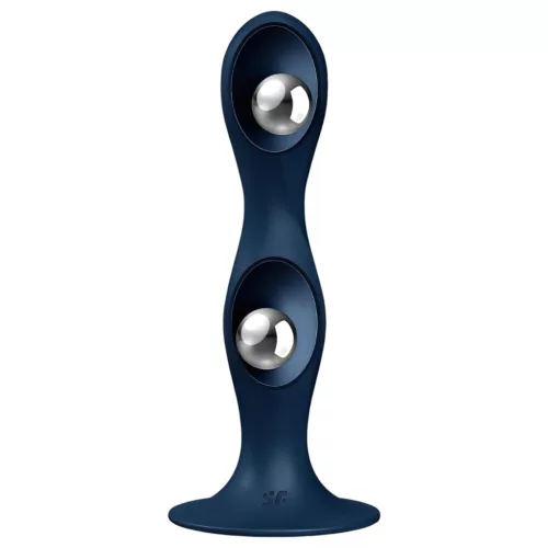 Satisfyer Double Ball-R - súlyozott dildó (kék)