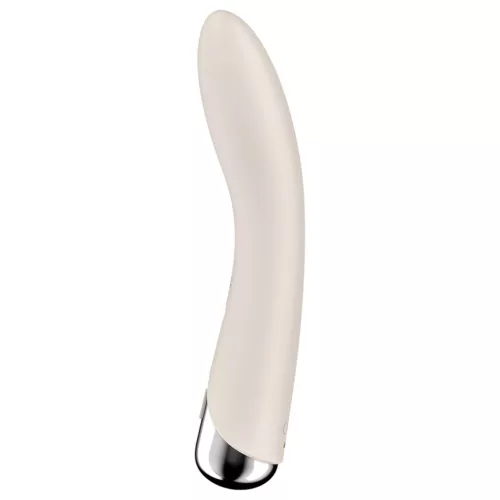 Satisfyer Spinning Vibe 1 - forgó fejes G-pont vibrátor (bézs)
