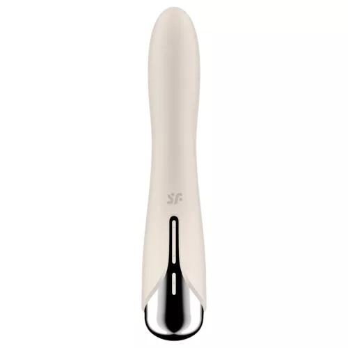Satisfyer Spinning Vibe 1 - forgó fejes G-pont vibrátor (bézs)