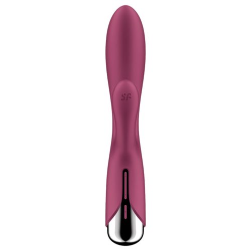 Satisfyer Spinning Rabbit 1 - forgó csiklókaros vibrátor (piros)