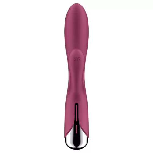 Satisfyer Spinning Rabbit 1 - forgó csiklókaros vibrátor (piros)