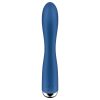 Satisfyer Spinning Rabbit 1 - forgó csiklókaros vibrátor (kék)