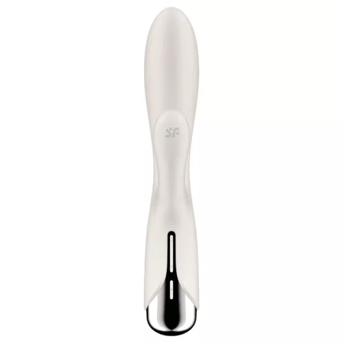 Satisfyer Spinning Rabbit 1 - forgó csiklókaros vibrátor (bézs)