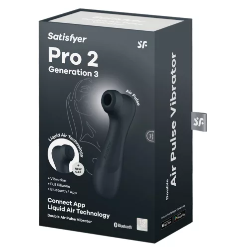 Satisfyer Pro2 Gen3 - okos léghullámos csiklóizgató (sötét szürke)