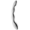 Satisfyer Cosmic Crest 2 - hullámos acéldildó (ezüst)