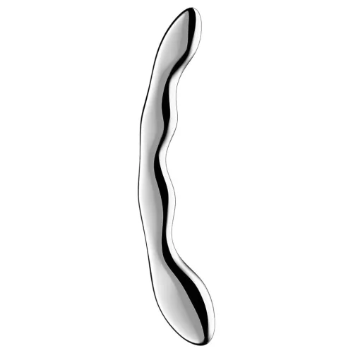 Satisfyer Cosmic Crest 2 - hullámos acéldildó (ezüst)