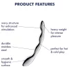 Satisfyer Cosmic Crest 2 - hullámos acéldildó (ezüst)