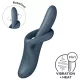 Satisfyer Heat Flex 4 - melegítő csiklókaros vibrátor (szürke)
