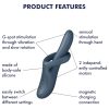 Satisfyer Heat Flex 4 - melegítő csiklókaros vibrátor (szürke)