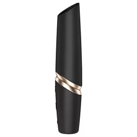 Satisfyer Perfect Kiss - rúzs vibrátor (fekete)