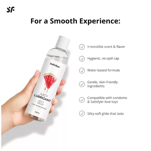 Satisfyer - ízesített síkosító - dinnye (300ml)