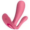 Satisfyer Top Secret+ - viselhető G-pont- és análvibrátor (rózsaszín)