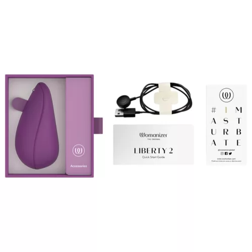 Womanizer Liberty 2 - léghullámos csiklóizgató (lila)