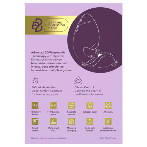 Womanizer Next Duo - 2in1 G-pont vibrátor (lila)